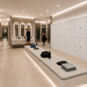 Serenity Spa Wood Locker Range