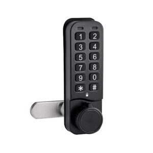 A black digital 731 mini locker lock with a cam bar on a white background.