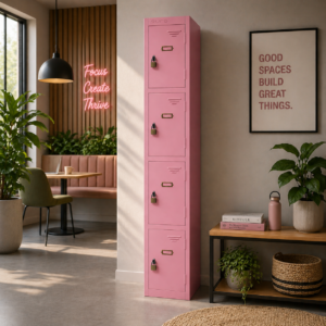 The Miami - Pink 4 Door Locker