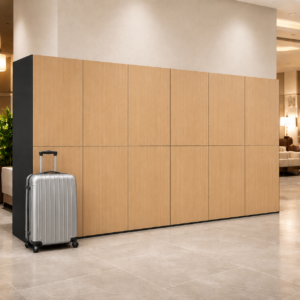 Lockertek 2 Door Laminate Luggage Locker with Remote Allocation System
