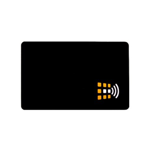 A black mifare user card with the codelocks logo in the bottom right corner for all KL RFID locks.